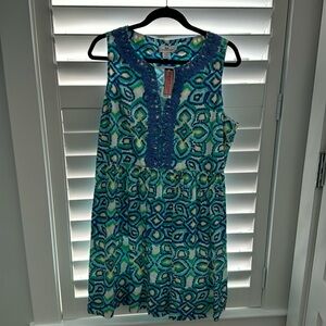 Vineyard Vines NWT , IKAT Medallion Dress, SIZE 16